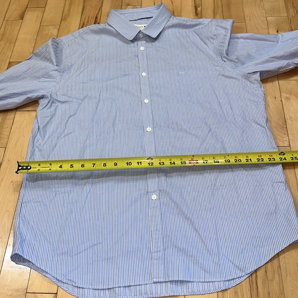 Lacoste Striped Button Up Dress Shirt - Picture 8 of 8